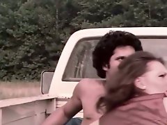 Curvaceous country girl gets shagged in MMF threesome in the truck